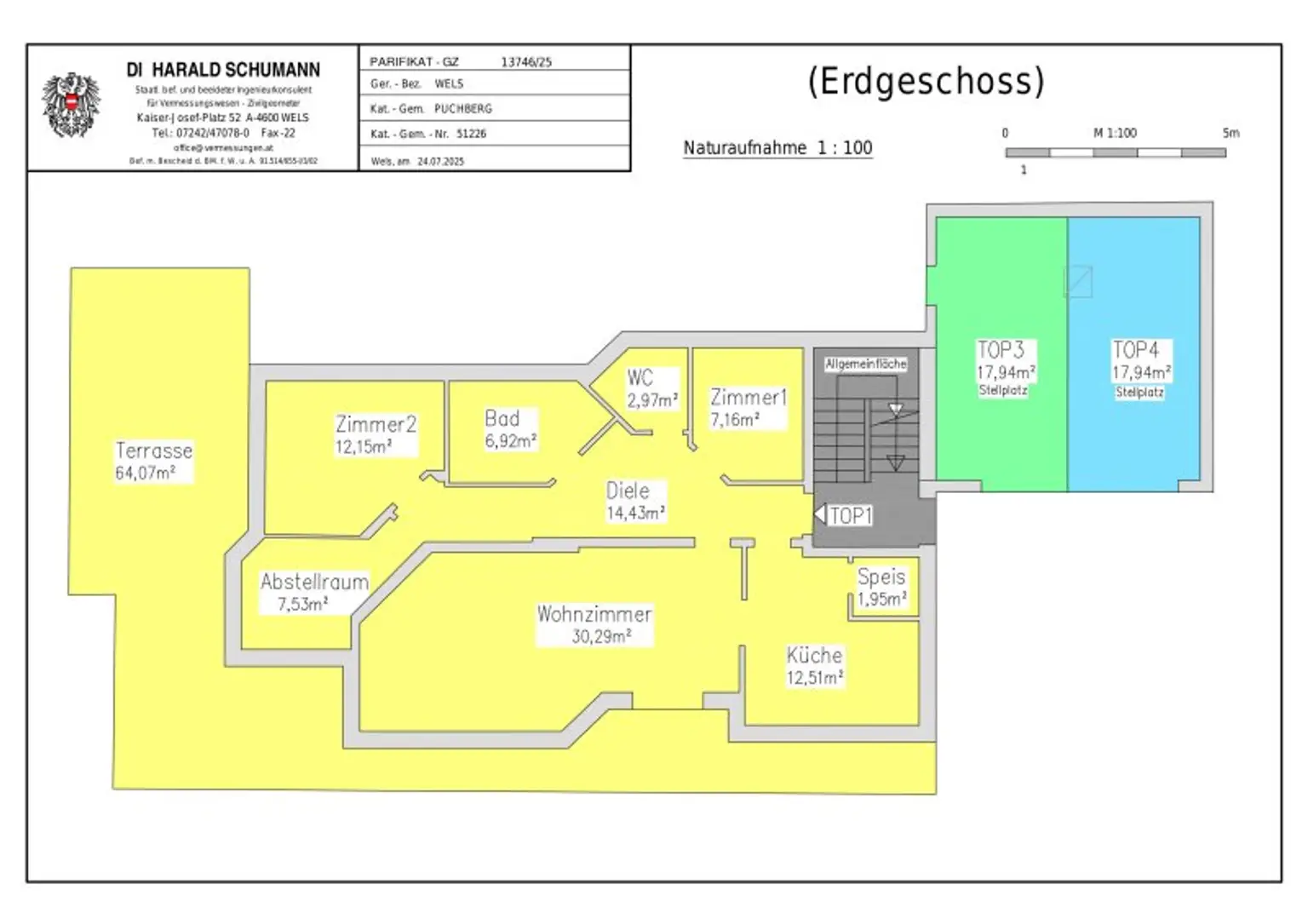 Sehr ruhige Siedlungslage - Gartenwohnung mit Garage in sehr gepflegten Haus