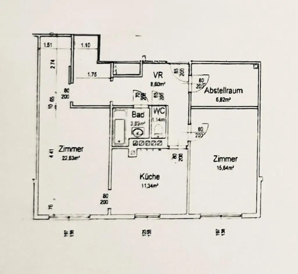 Nähe Mariahilferstraße / Sofort einziehen / 2 Zimmerwohnung