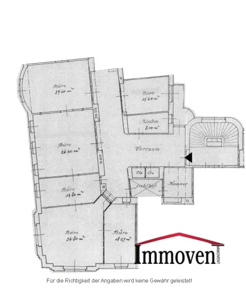 EXKLUSIVE LAGE:  Altbaubüro in der Weihburggasse!