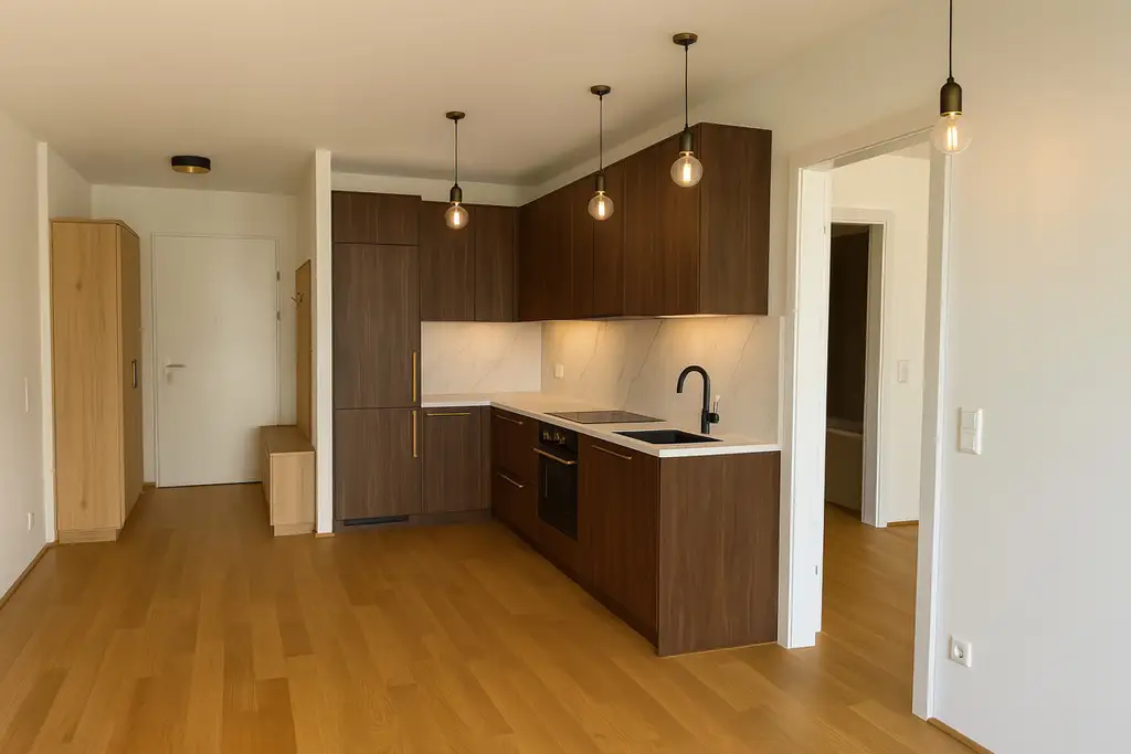 WOW! Provisionsfrei, MEGA PREIS und Erstbezug! Nähe U1 Leopoldau: 2 Zimmer mit Balkon