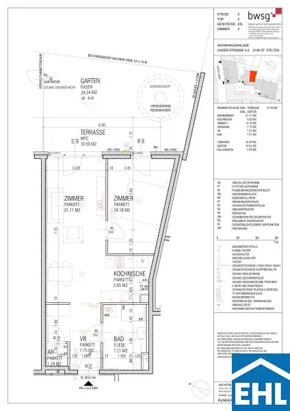Wunderschöne 2-Zimmer-Wohnung mit Garten: Natur und Moderne vereint