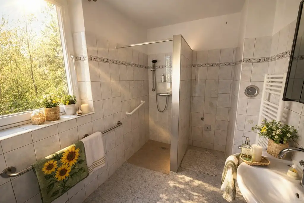 **Im Hügelland mit Fernblick: Einfamilienhaus mit Wäldchen, Nebengebäude & 2 Garagen**