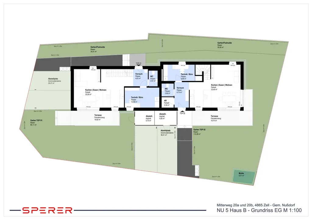 Verkaufsplan DHH Haus B EG 20a_20b