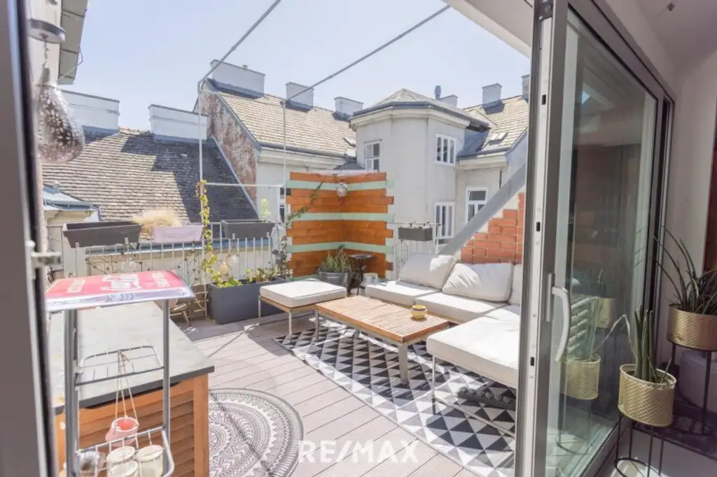 Herrliche DG-Maisonette mit 2 Hof-Terrassen bei der Volksoper, Währinger Straße