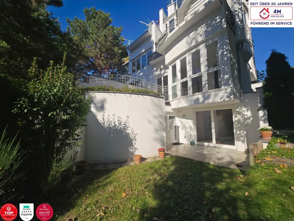 Exklusive Garten-Maisonettewohnung mit  2 Terrassen  und Garage am Küniglberg 🏡