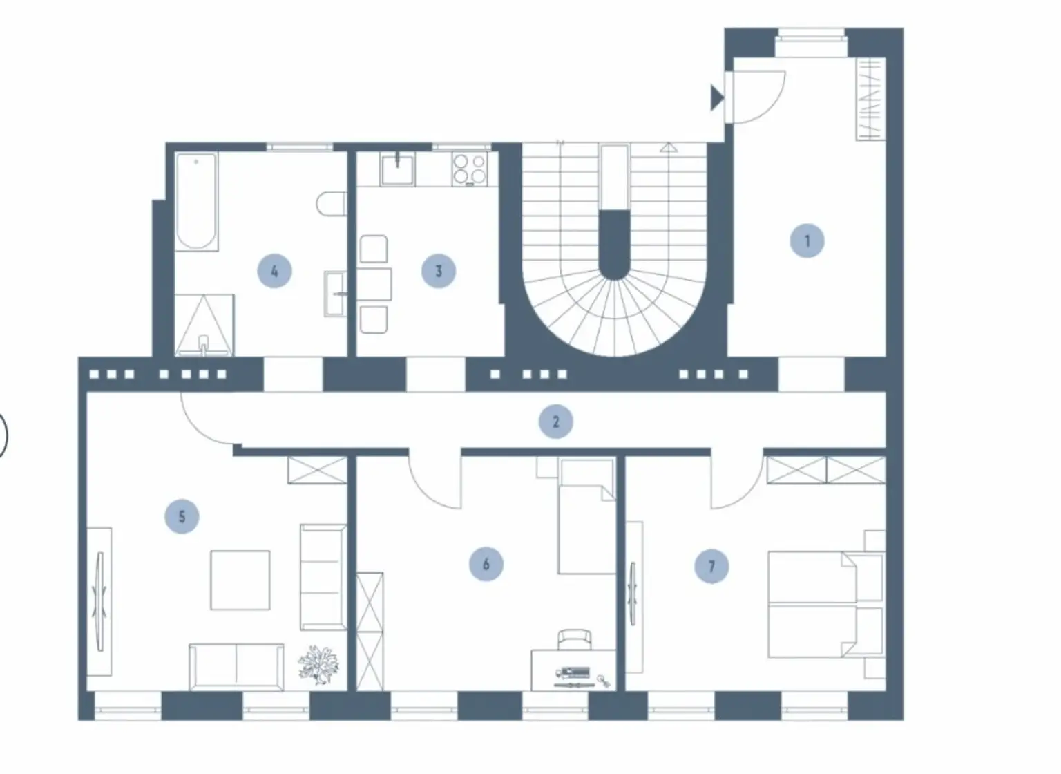 Stilvolle 3-Zimmer-Wohnung mit Einbauküche und sonniger Westausrichtung!