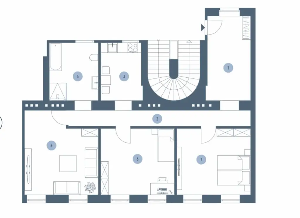 Stilvolle 3-Zimmer-Wohnung mit Einbauküche und sonniger Westausrichtung!