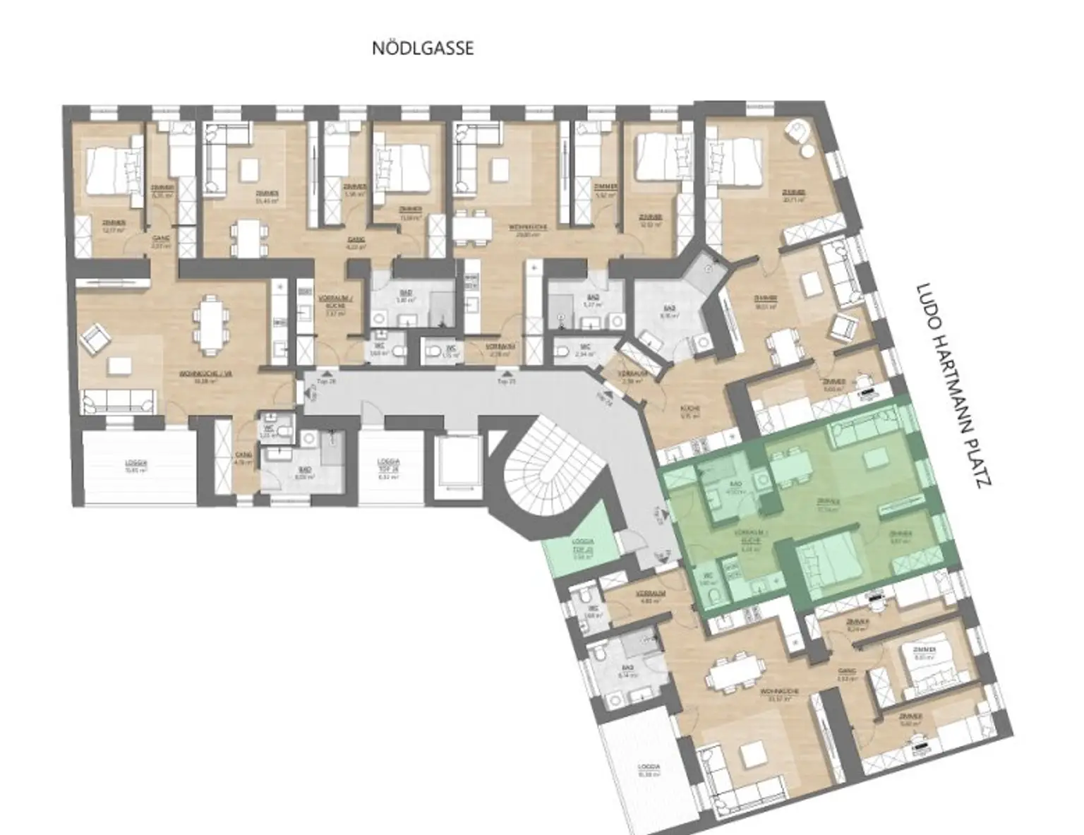 NEUES PROJEKT „LH4“ - U6 THALIASTR. / NÄHE STADTHALLE / PARKLAGE - Topsanierte Altbauwohnung / Erstbezug