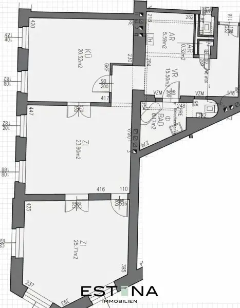 Wohnen mit Blick auf die Karlskirche