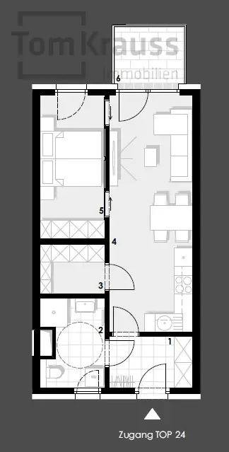 NEUBAU IN TOP LAGE: 2-ZIMMER MIT BALKON