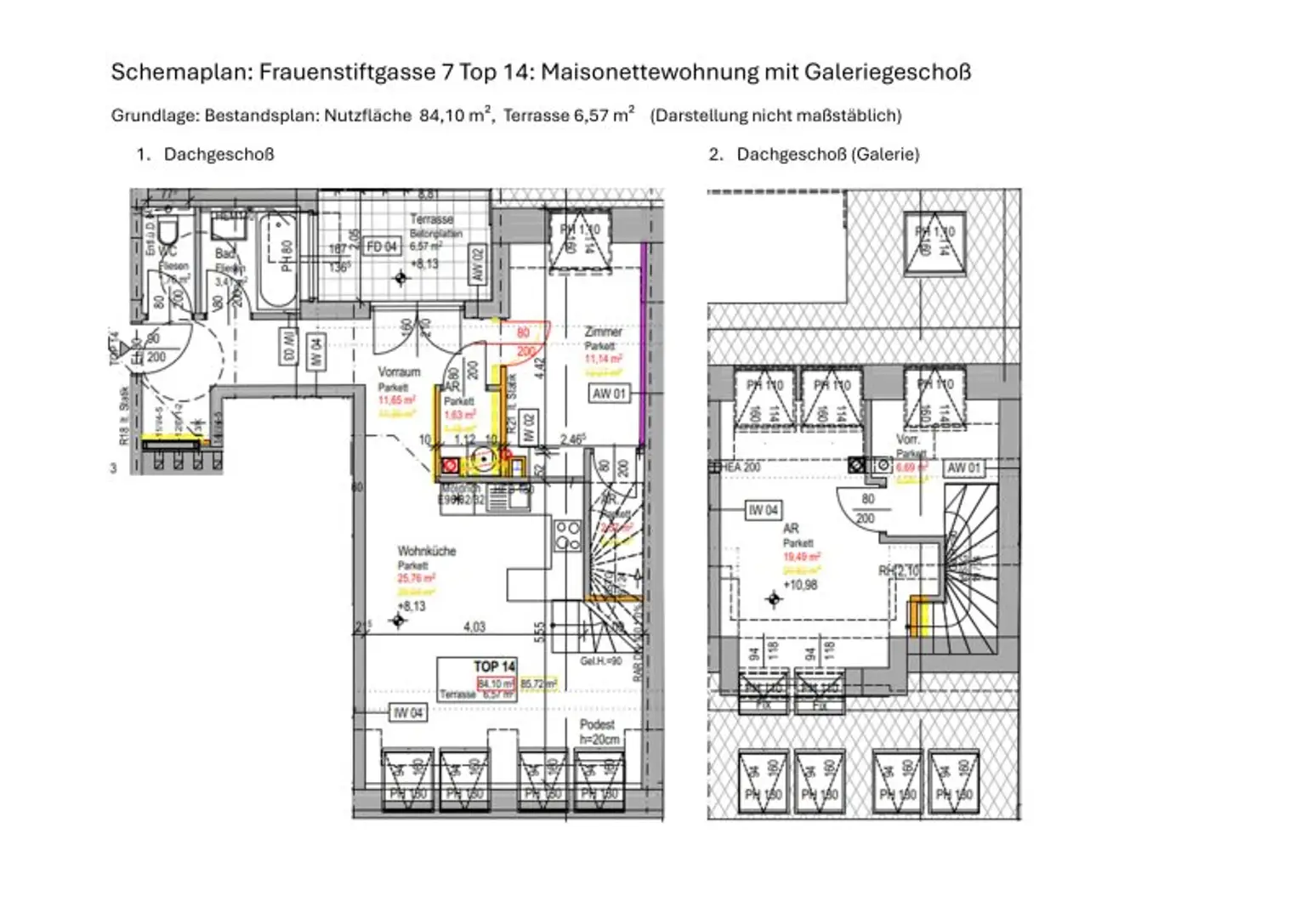 Hochwertige Dachgeschosswohnung mit Terrasse sowie Klimaanlage - Erstbezug - Unbefristet