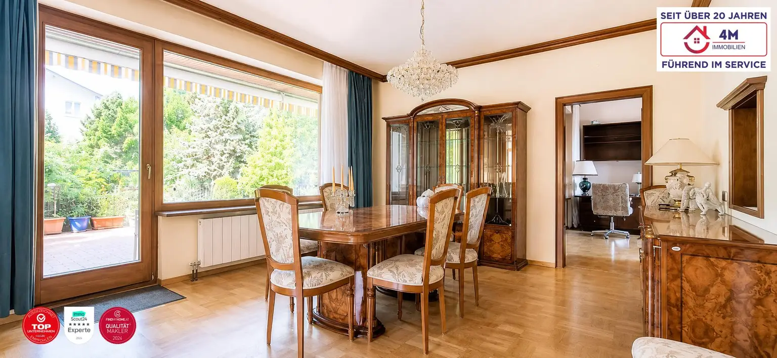 Essbereich im Wohnsalon