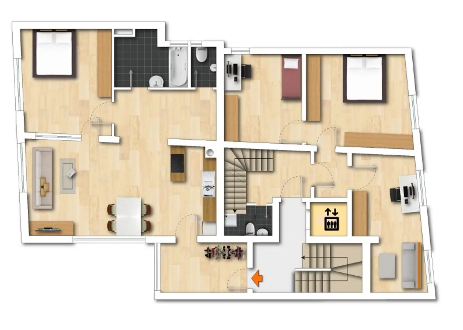 Grundriss 2.Obergeschoss