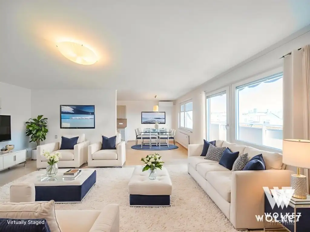 1060: Exklusive Traumwohnung mit Panoramablick: Top-Lage | klimatisiert | 2 Freiflächen (Südosten und Westen) | günstige Tiefgarage