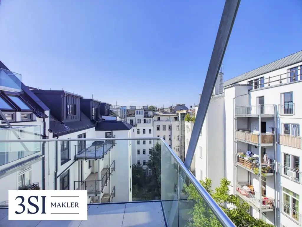 Exklusive 2-Zimmer Dachgeschosswohnung mit Terrasse und Balkon nahe AKH und St. Anna Kinderspital