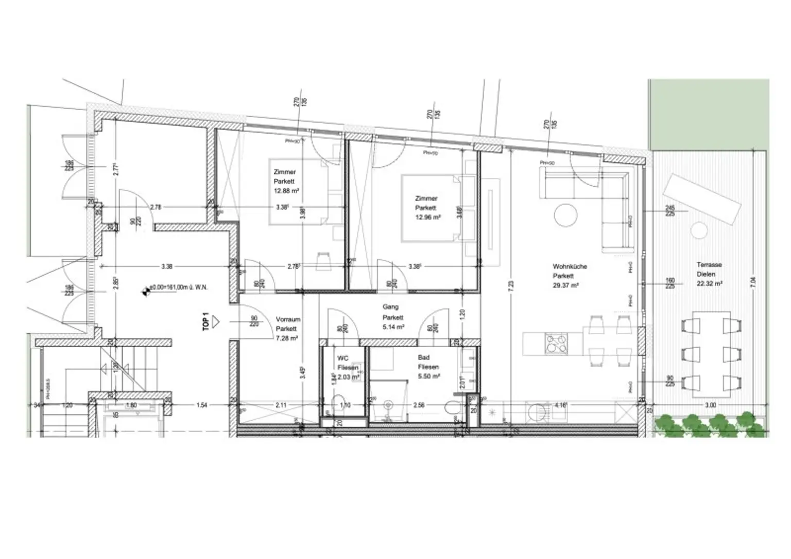 ERSTBEZUG - ELEGANTE 3-ZIMMER-WOHNUNG MIT GARTEN UND TERRASSE