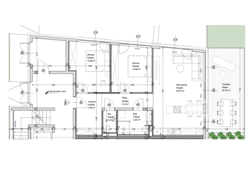 ERSTBEZUG - ELEGANTE 3-ZIMMER-WOHNUNG MIT GARTEN UND TERRASSE