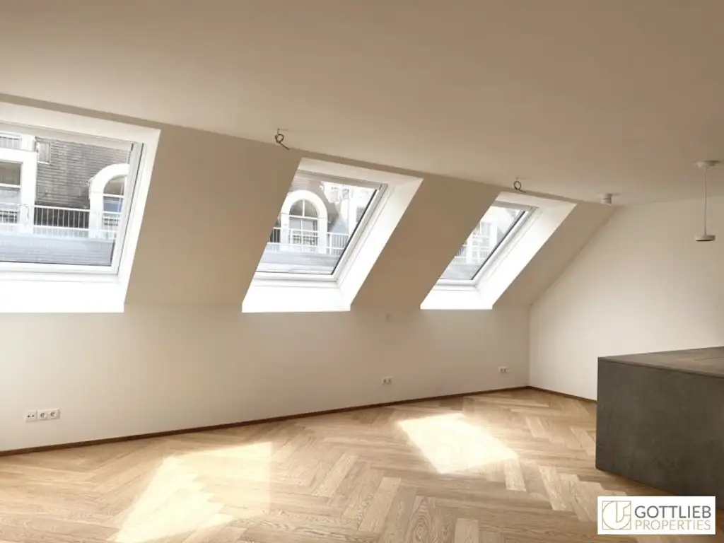 PROVISIONSFREI nahe Belvedere! Luxuriöse 6-Zimmer-Erstbezug-Dachterrassen-Wohnung mit Outdoor-Pool in historischem Gebäude