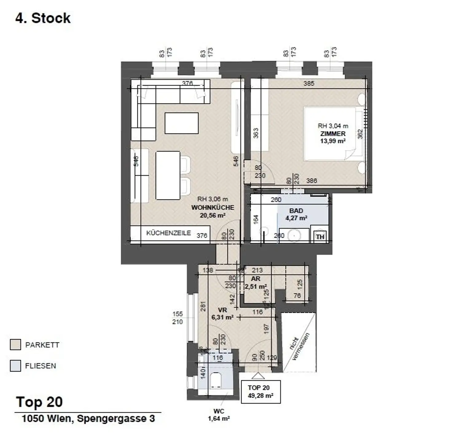 Erstbezug nach Sanierung -
Moderne 2 Zimmer Wohnung im Altbau