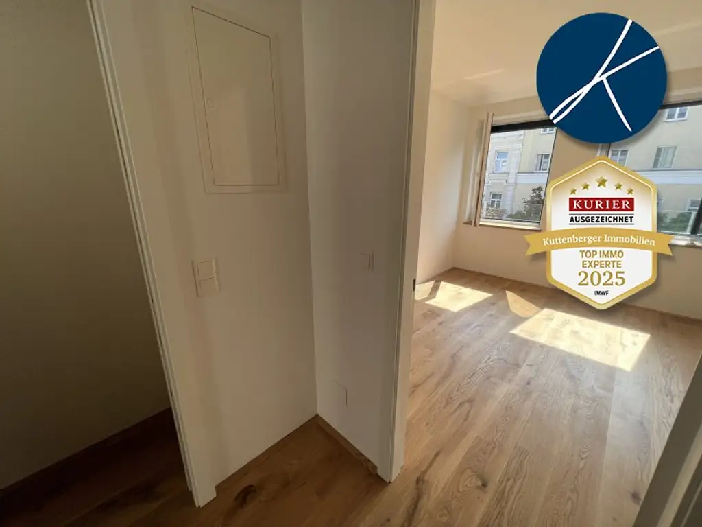 *Superprojekt: "Über den Baumwipfeln" Top 43  Erstklassige 3-Zimmer Wohnung mit Blick auf die Kastanienbäume + Balkon