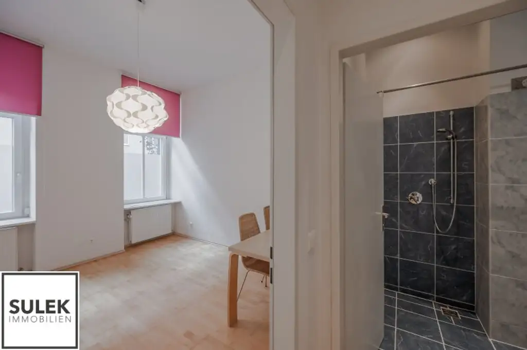 Ab sofort beziehbar: teilmöblierte Altbau-Erdgeschosswohnung nahe U3 Johnstraße