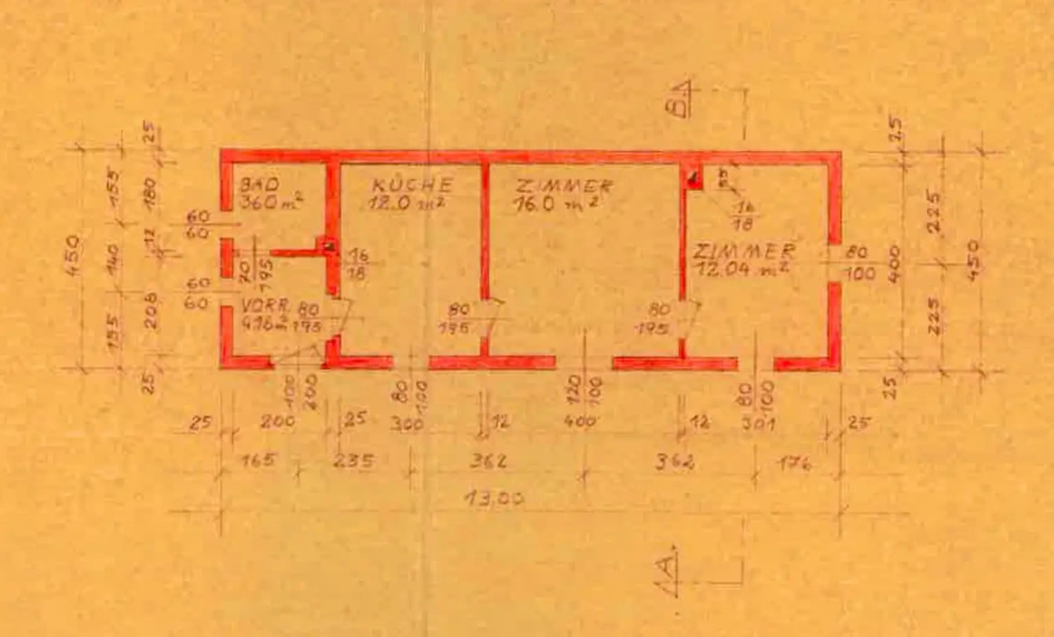 Grundriss - Wohnhaus 1