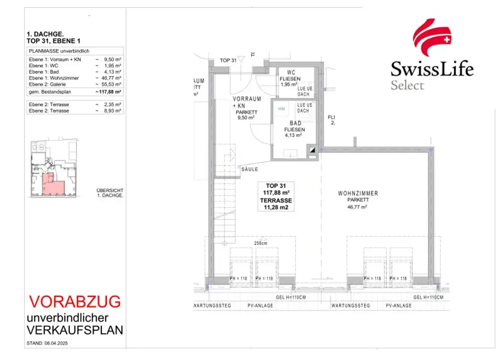 GürtelPanorama – Die große Maisonette über Wien | 3-4 Zimmer möglich