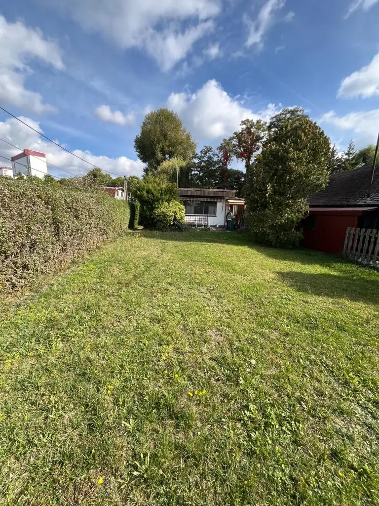 Alte Donau: Kleingartengrundstück mit Altbestand und Entwicklungspotenzial