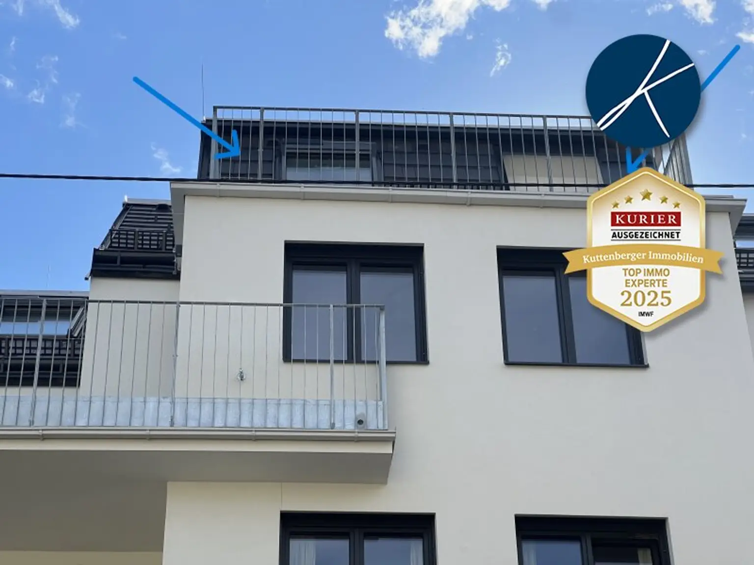 Gut vermietbarer Anlegertraum - U6 Erlaaer Straße: ‚PENTHOUSE-FEELING' im NEUBAU-ERSTBEZUG