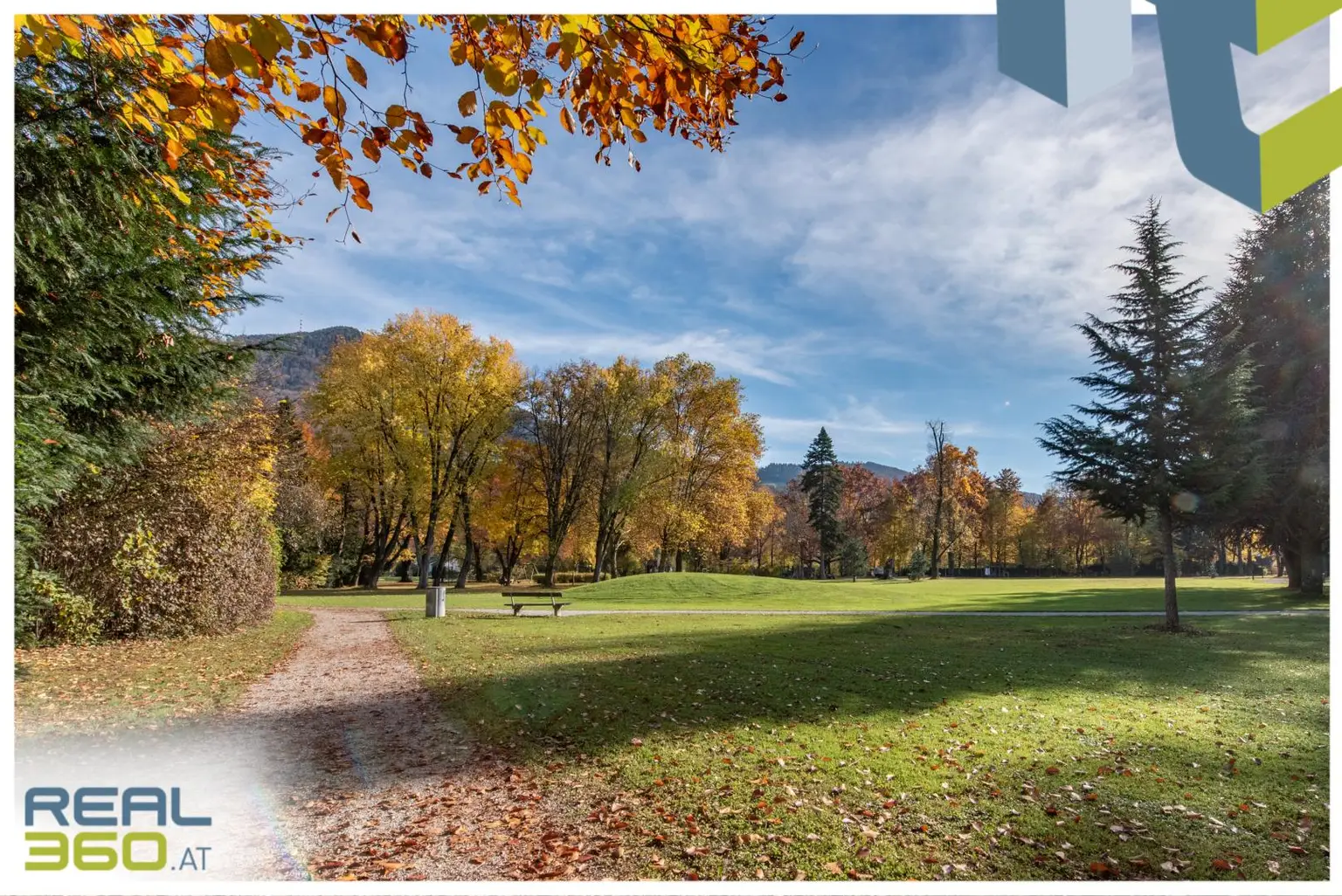 Nahegelegener großer Park zum Entspannen