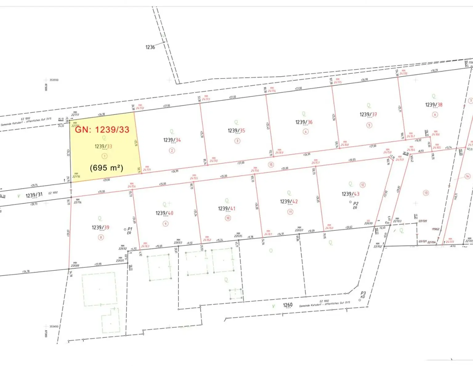 Baugrundstücke in Katsdorf / Ruhstetten - sonnige Lage, ideal für 1-3 Wohneinheiten je Parzelle