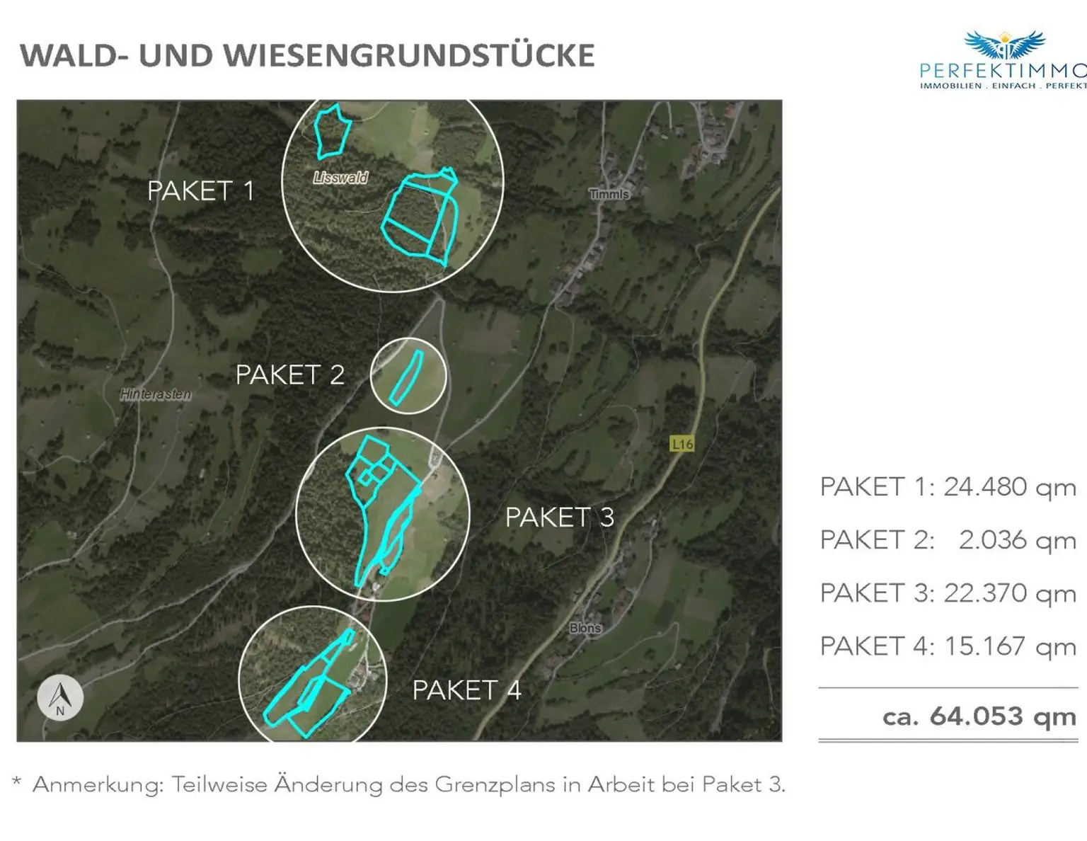 Landwirtschaftliche Flächen in Arzl im Pitztal