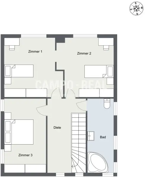 CAMPO-HAUS: Massiv gebaut in sonniger ruhiger Waldrandlage