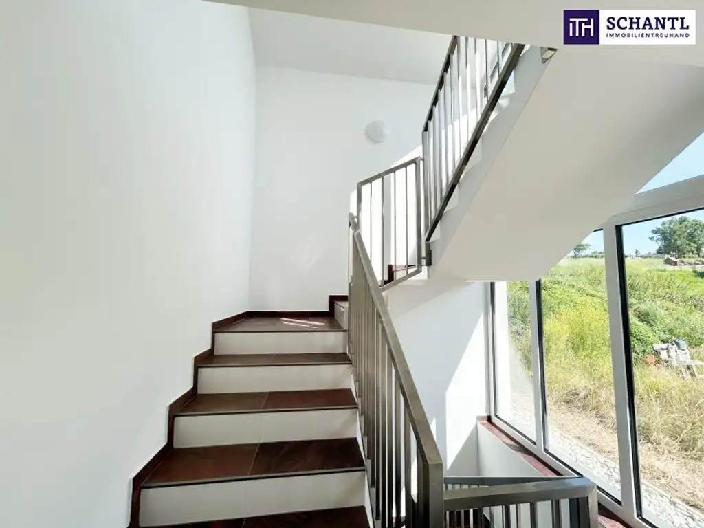 Modernes DOPPELHAUS mitten in den West-Steirischen WEINBERGEN - mit DOPPELGARAGE, GARTEN, TERRASSE & DACHTERRASSE!