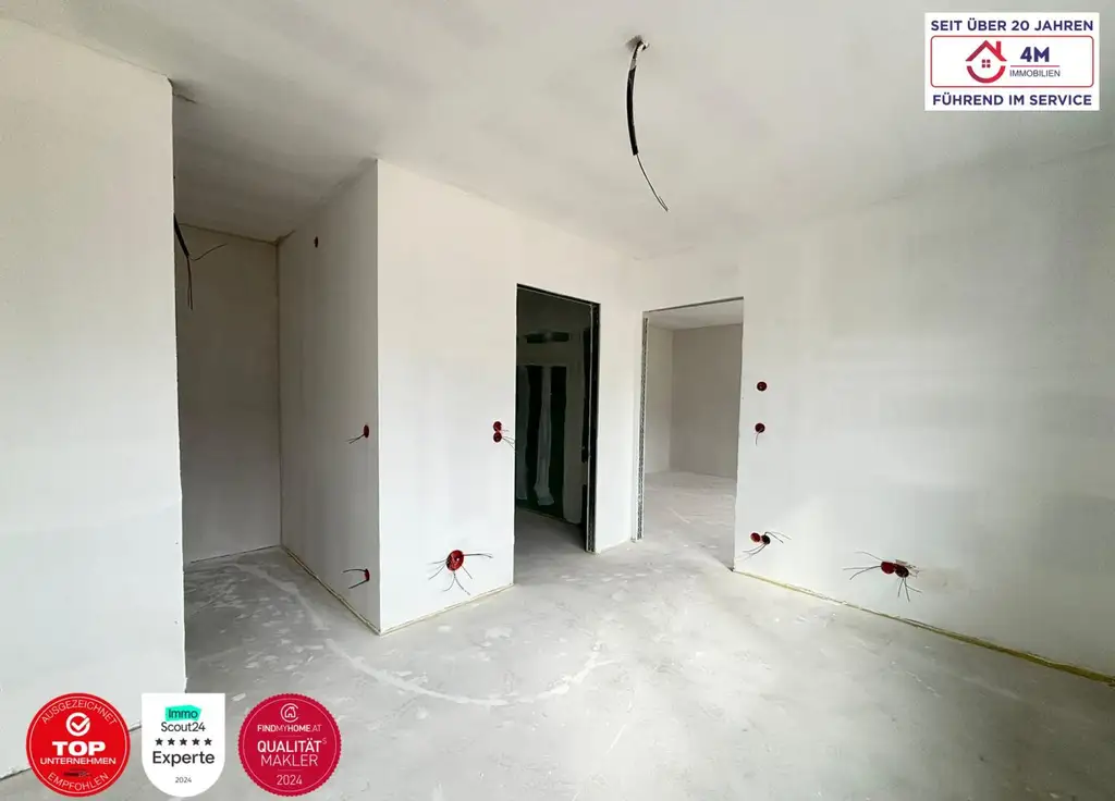 **AIRBNB & KURZZEITVERMIETUNG** Attraktive 2-Zimmer-Wohnung mit Balkon – 51,48 m² + 2,15 m² Balkon | 3. Obergeschoss (Neubau) | Erstbezug
