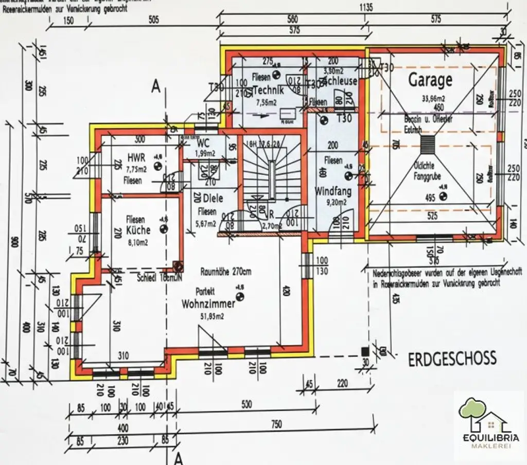 Erdgeschoss plus Doppelgarage