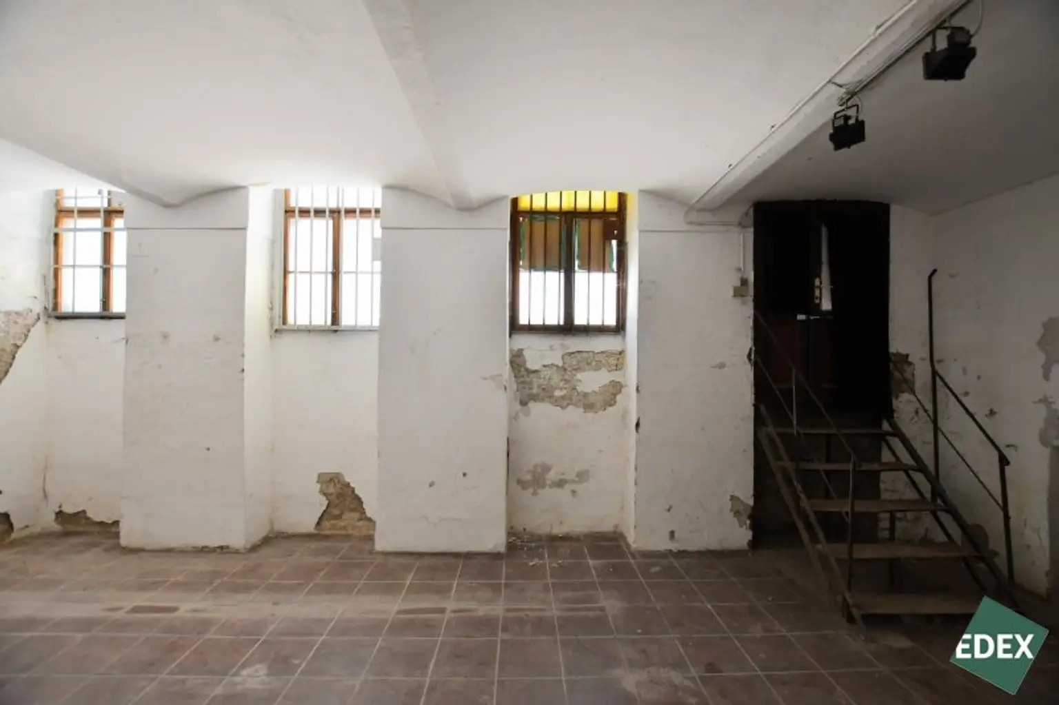 Großes Souterrain mit natürlicher Belichtung