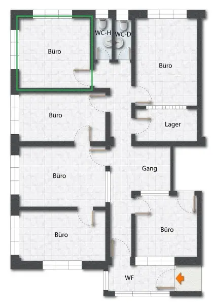 Grundriss Nutzfläche