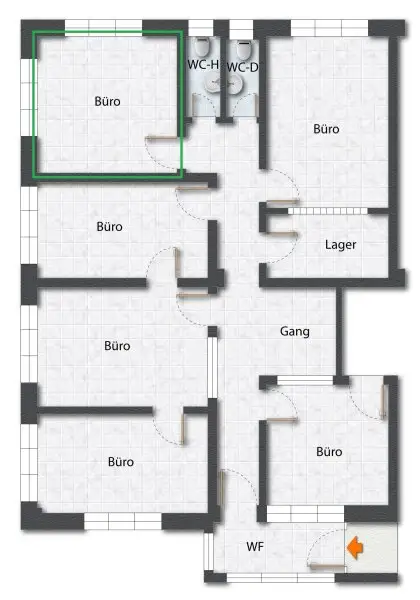 Grundriss Nutzfläche