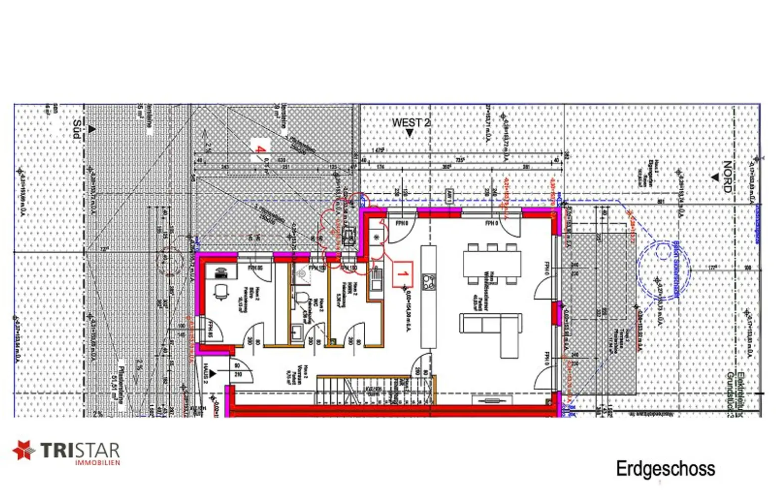 NEU ++ MASSIVES HAUS – LEICHTER KAUFPREIS ++ ca.152,50 m² WNFL / 5 ZIMMER ++ ZIEGELMASSIV / SCHLÜSSELFERTIG / ERSTBEZUG ++ GARTEN / TERRASSE / 2 BALKONE / TOP LAGE!