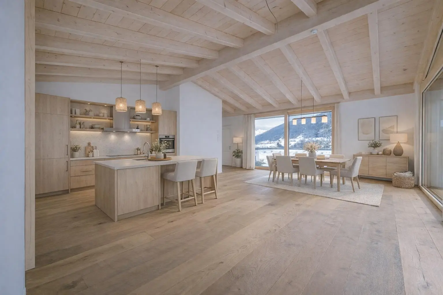 Wohnküche/Wohnzimmer Visualisierung