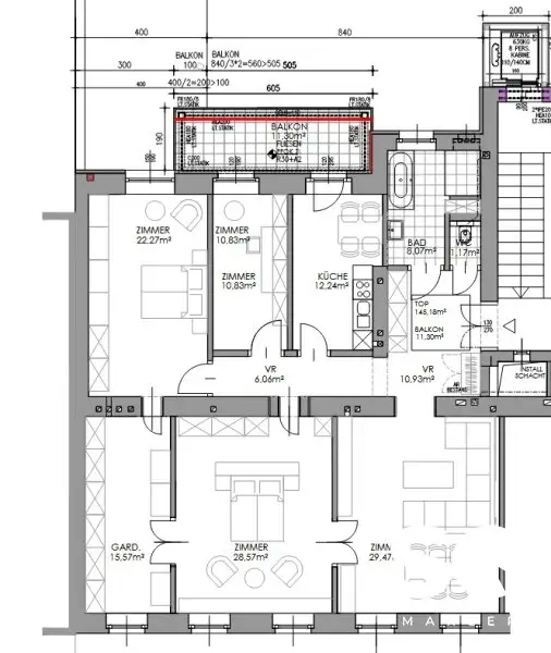 #SQ - ALTBAUCHARME IN TOPLAGE - 5-ZIMMER MIT BALKON NÄHE RATHAUS!