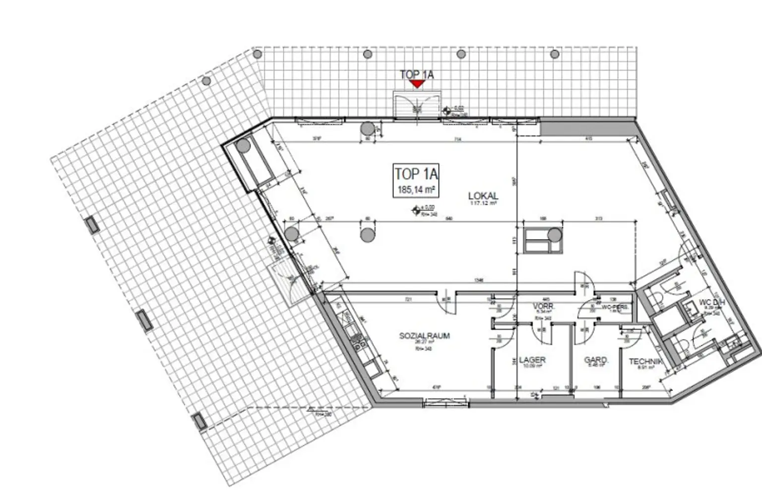 SOLIDE KAPITALANLAGE |Neubaufläche auf ca. 185m² |  Büro - Praxis - Gastronomie! Erstbezug