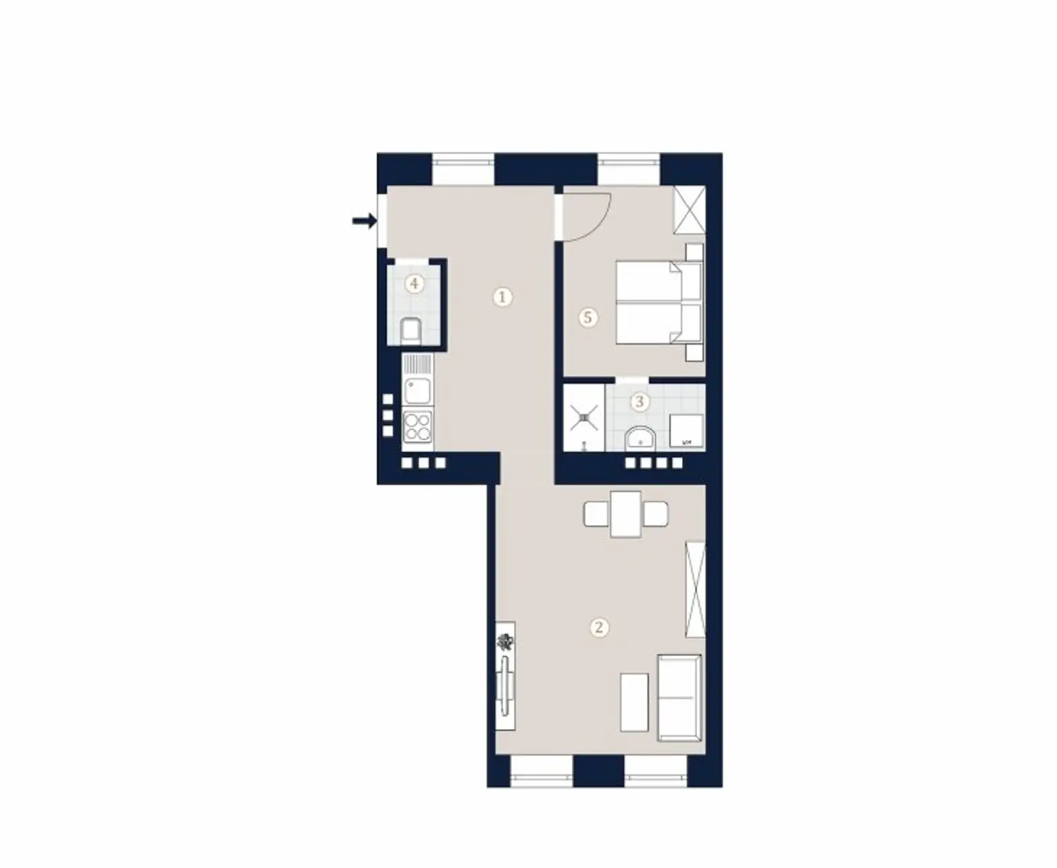 Helle 2-Zimmer-Stilaltbauwohnung, Nähe Augarten!