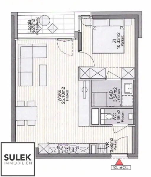 Gut aufgeteilte 2-Zimmer Neubauwohnung mit Loggia // nähe U4 & U6 // ab November verfügbar!