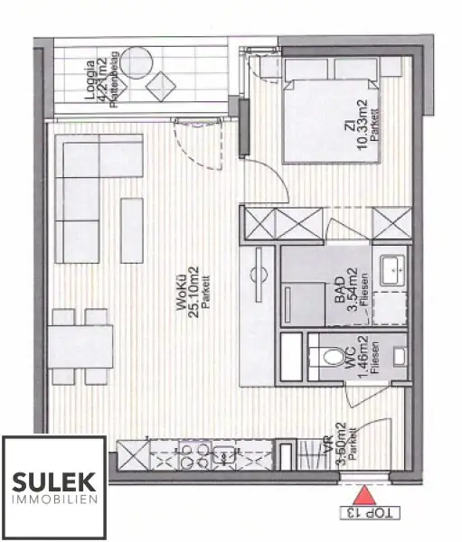 Gut aufgeteilte 2-Zimmer Neubauwohnung mit Loggia // nähe U4 & U6 // ab November verfügbar!