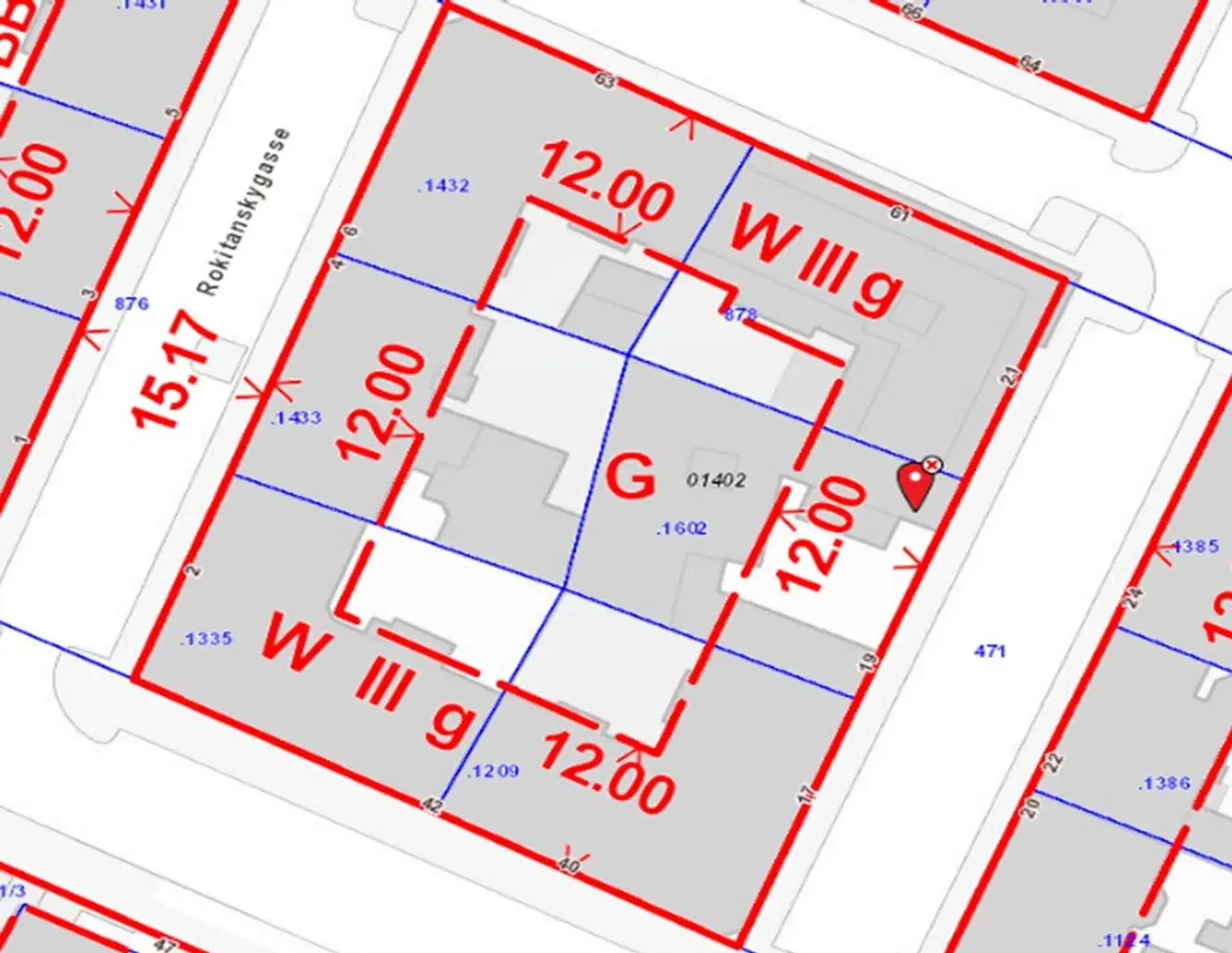 GRUNDSTÜCK MIT ALTBESTAND UND ERHEBLICHEM ENTWICKLUNGSPOTENZIAL / NÄHE EINKAUFSZENTRUM HERNALS