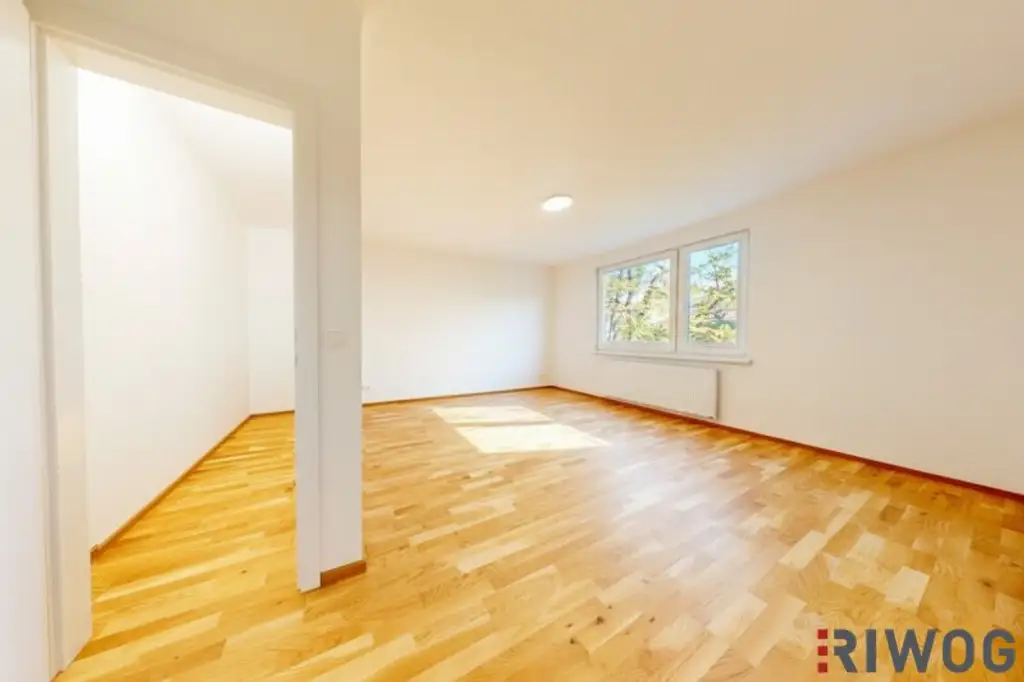 ERSTBEZUG nach Sanierung I Großzügige 2 Zimmer Wohnung mit Ausblick ins Grüne I inkl. Tischlerküche mit Siemens Geräten I Alte Donau Nähe