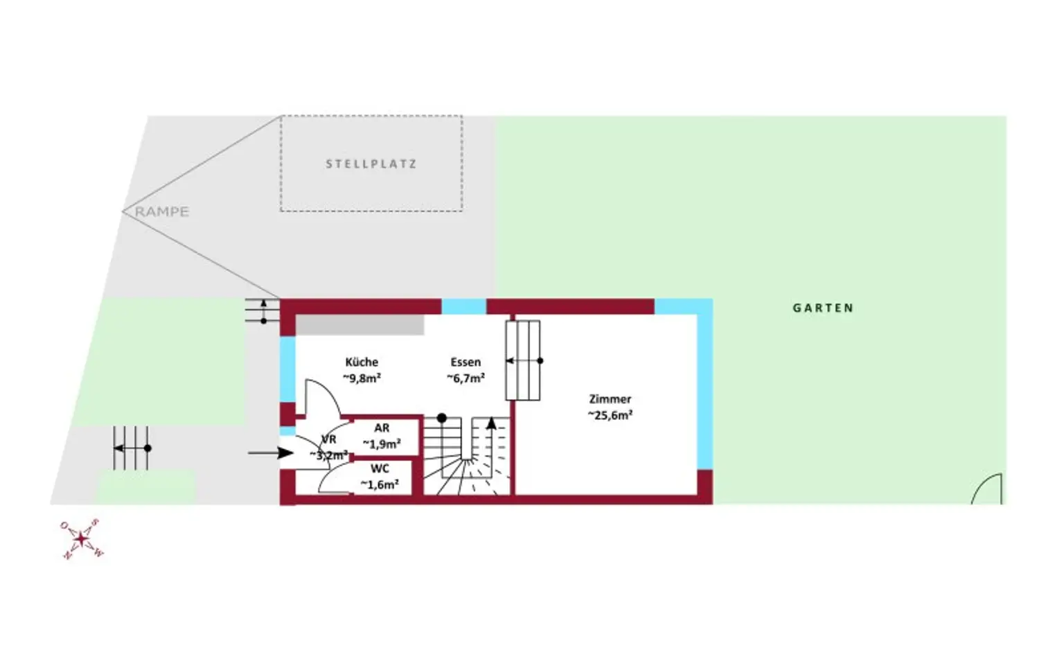 Familientraum - Doppelhaushälften - Großzügige Außenflächen - Massivbau - Luftwärmepumpe