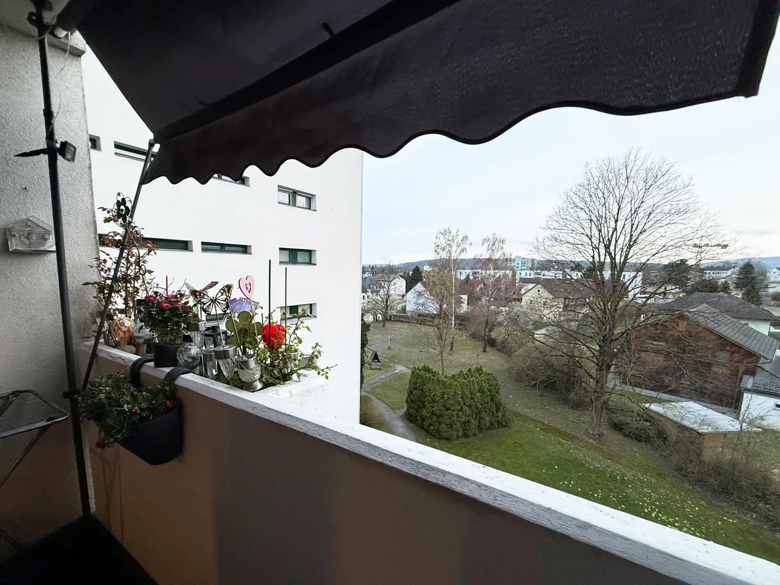 Ausblick Balkon